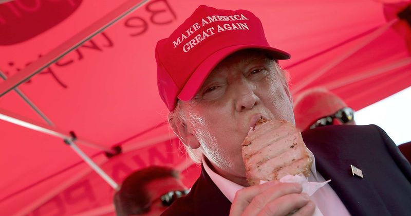 Trump fat-shamed for posting photo with famous Philly cheesesteaks after Town Hall: 'No wonder you weigh 300lbs'