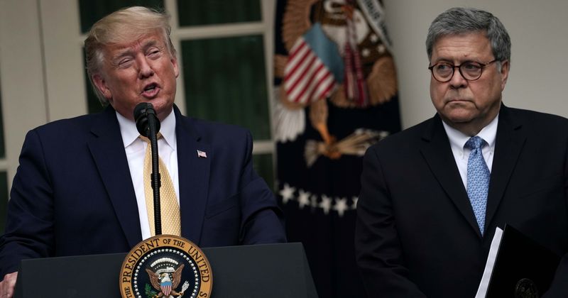 William Barr slams Democrats saying Trump will 'seize power', says voters can 'pay off postman' for mail-in ballot