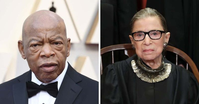 First John Lewis, then Ruth Bader Ginsburg die in 2020, Internet urges every American 'let’s honor them and vote'