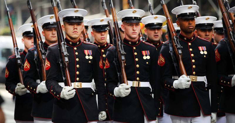 Women drill instructors could start training male recruits after welcoming them at all-boys San Diego boot camp