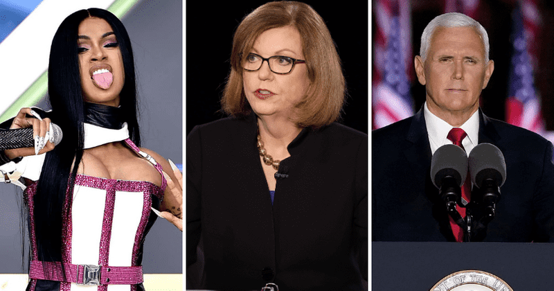 VP Debate 2020: Cardi B calls Susan Page 'b***h' and tells Pence to stop talking, fans want her as next moderator