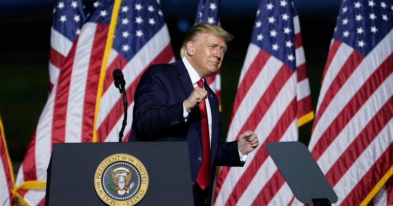 Trump dancing to 'YMCA' at Florida rally has Internet in splits: 'POTUS dances like my grandma working out'
