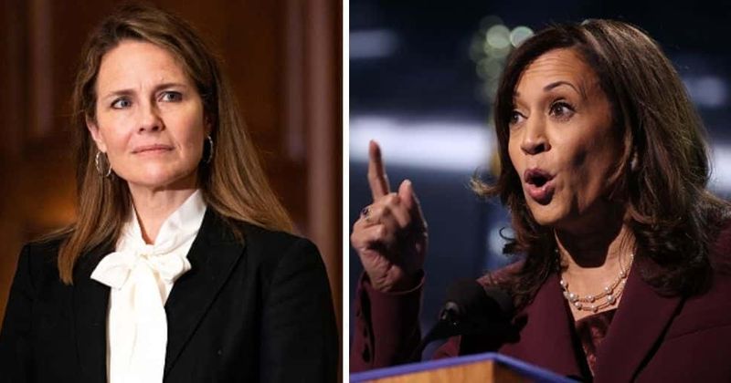 Amy Barrett trolled as Kamala Harris corners her on climate change: 'Why are Republicans stupid at science?'