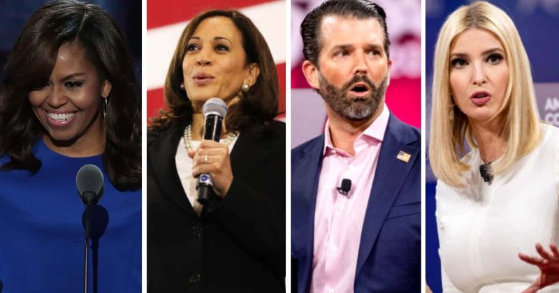Michelle Obama, Kamala Harris preferred as president over Don Jr and Ivanka Trump, says survey