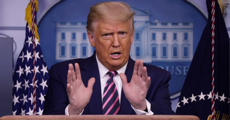 Trump tweets votes coming after Election Day 'won't be counted' and gets flagged, Internet says 'he's a loser'
