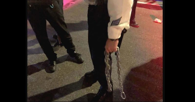 NY protester tries to strangle cop with chain, armed Trump supporters and Alex Jones gather near Arizona center