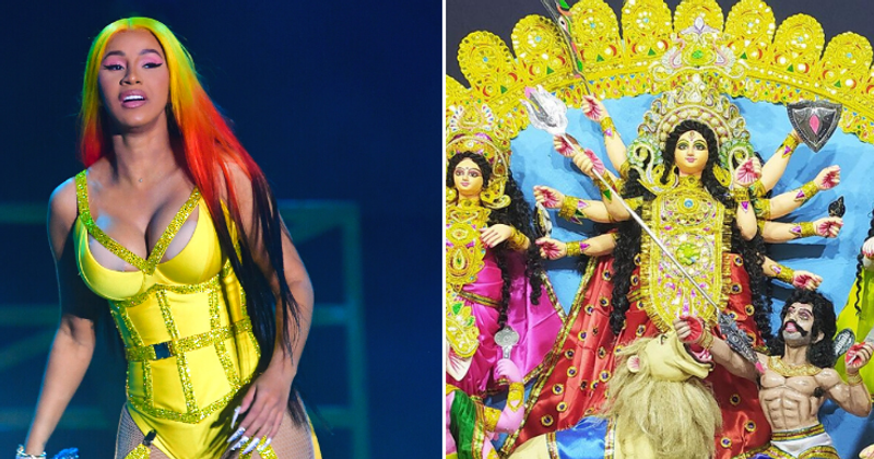 Cardi B slammed for depicting Hindu goddess Durga on magazine cover, but fans say every woman is sacred anyway
