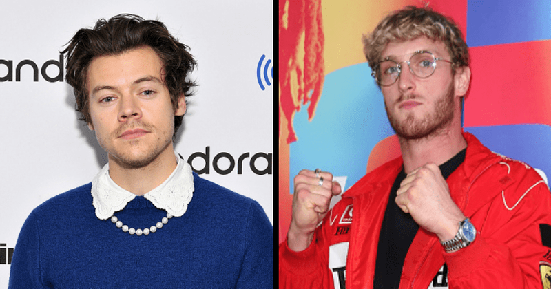 Logan Paul defends Harry Styles picture in a dress, Internet shocked he got 'gaslit' for supporting singer