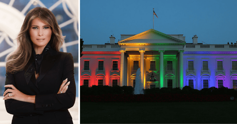 Melania Trump wasn't allowed to project rainbow colors on White House, Internet 'dislikes her a little less'