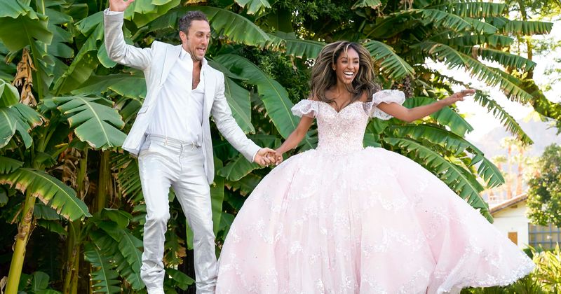 'The Bachelorette': Tayshia and Zac do a wedding photoshoot, fans slam producers for preying on 'emotional trauma'