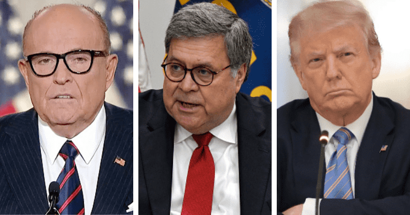 Bill Barr says not enough evidence of voter fraud, Rudy Giuliani hits back saying no sign of DoJ investigation
