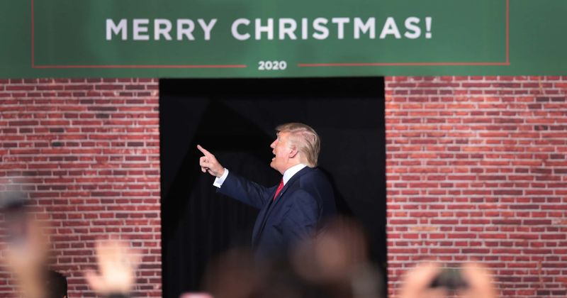 Donald Trump confirms plans to run again in 2024 at White House Christmas party: 'See you in four years'