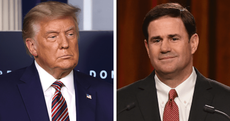 GOP governor Doug Ducey admits he ignored Donald Trump's call during event to certify Joe Biden's Arizona win