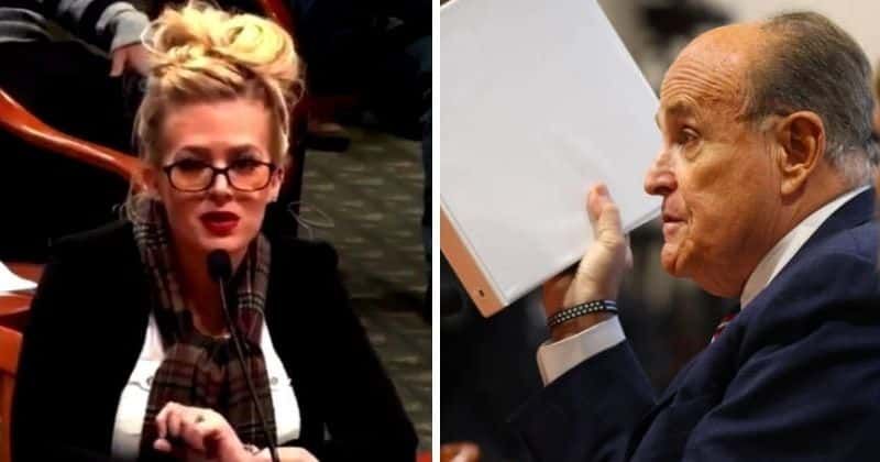 Is that Victoria Jackson? Rudy Giuliani shushes Trump legal team’s star witness and Internet goes wild