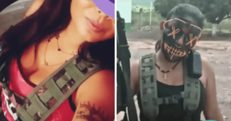 Who is La Cholita? 'Busty assassin' of Los Viagras cartel shares sexy photos with assault rifles to mock rivals