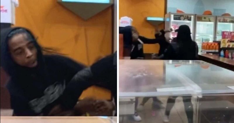 Dunkin’ Donut customer stabs teenage employee as he 'couldn't get what he wanted' in terrifying footage