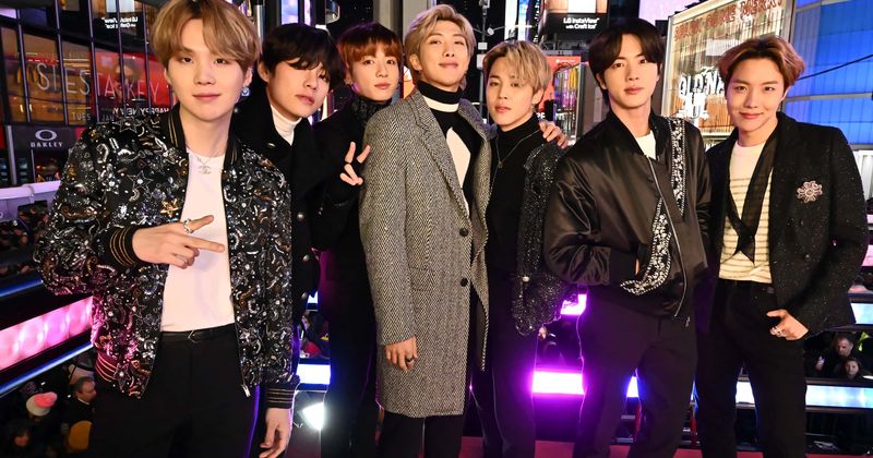 BTS win Entertainer of the Year, fans troll stylist for ruining cover with Suga's wrinkled pants and Jin's suit