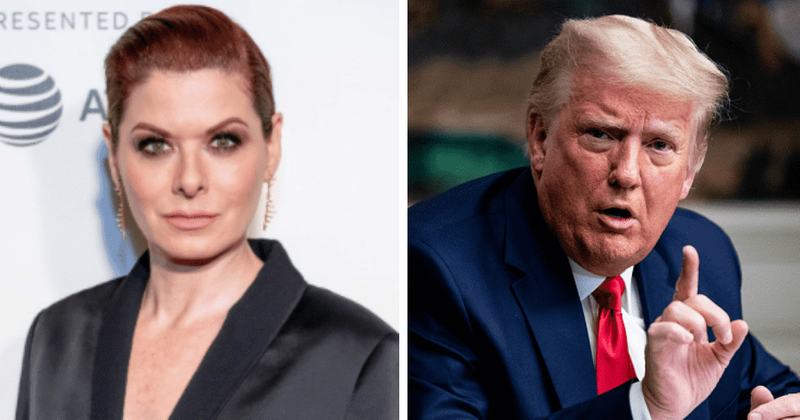 Debra Messing takes gay jibe at Donald Trump: 'I hope you become the most popular boyfriend in prison'