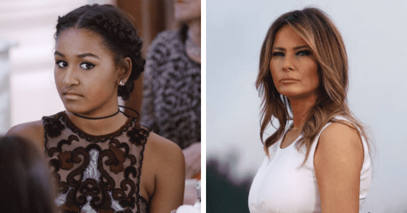 Sasha Obama supporters tear down trolls over her 'midriff' photo and compare it to Melania Trump's nude pics