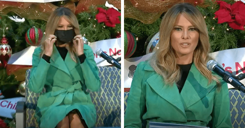 Melania Trump blasted for removing face mask to read book at children's hospital: 'She jeopardized kids' lives'