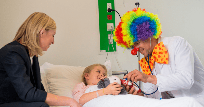 New study reveals why having a clown by your child's hospital bed can help
