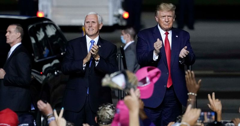 Mike Pence calls for '4 more years' of Donald Trump and vows to keep fighting, Internet brands him 'deranged'