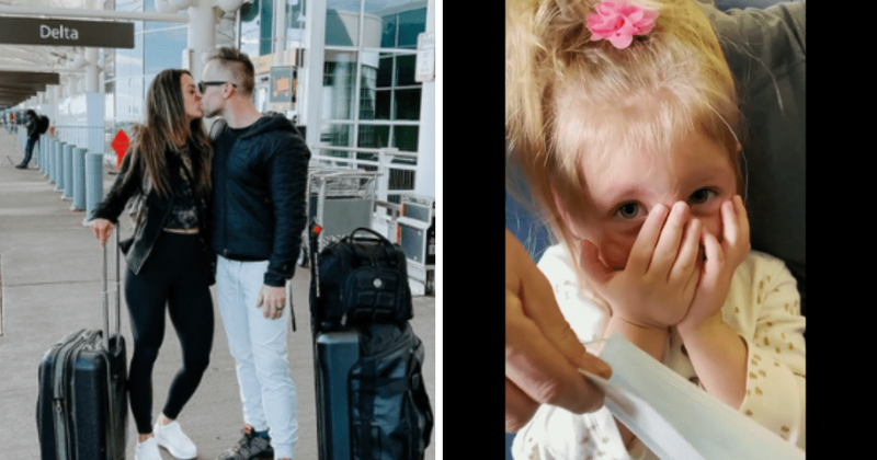 Couple goes on vacay without daughter after they were kicked off from flight as 2-year-old refused to wear mask