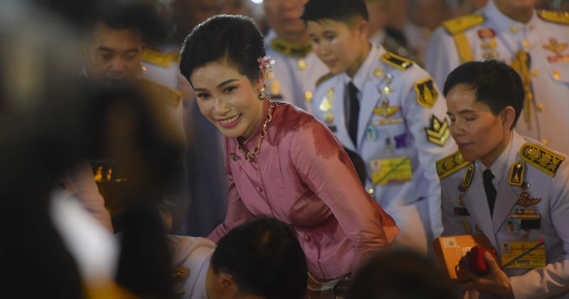 Sexually explicit leaked pics of Thai king's mistress Sineenat Wongvajirapakdi show her fully nude and flashing her armpit hair