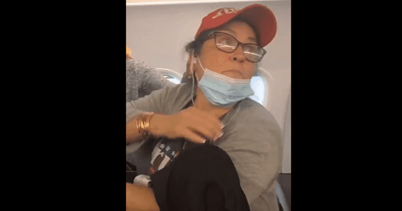 Woman in MAGA hat hurls N-word in video, says ‘have a good day’ after refusing to wear mask on flight
