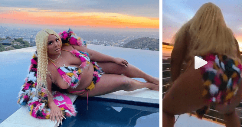 Lizzo flaunts sexy furry bikini and says twerking is her 'birthright', fans call it 'funniest thing in 2021'