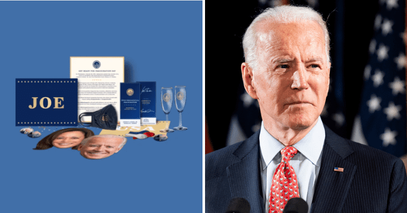 What are Joe Biden's 'party boxes' and what's in it? Sold-out $105 kit includes champagne flutes and face masks