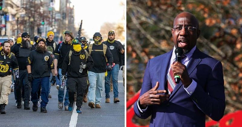 Who is Eduard Florea? Proud Boys fan who threatened Raphael Warnock with 'dead men can't pass s**t laws' arrested