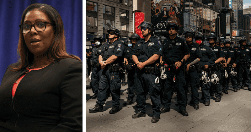 New York AG Letitia James sues NYPD and Mayor Bill de Blasio over 'brutal, excessive' handling of BLM protests
