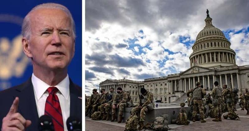 National Guard troops vetted ahead of Joe Biden's inauguration over fears of 'inside attack' from service members