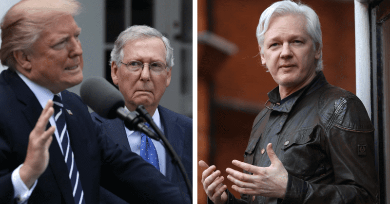 Did Mitch McConnell stop Trump from pardoning Assange? Senate leader told POTUS he would impeach him, say reports