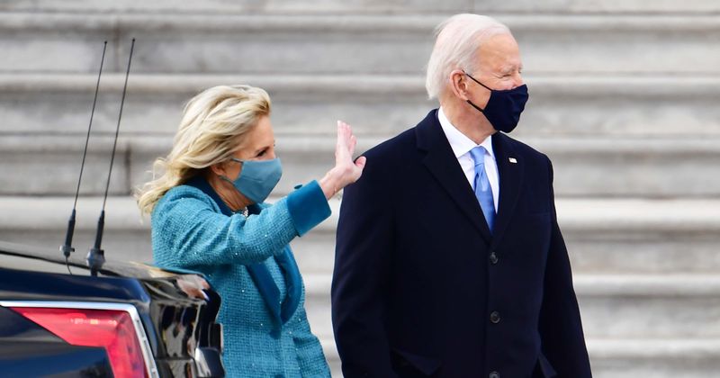 Joe Biden holds door open for Jill Biden then walks around limo to get in, Internet says ‘class is 100% back’