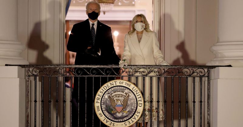 Jill Biden's white Gabriela Hearst inauguration concert dress was adorned with flowers from every US state