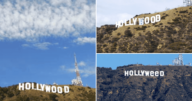 Hollywood, Hollyboob or Hollyweed? 7 times the iconic sign was changed before Julia Rose's ‘sex sells’ prank