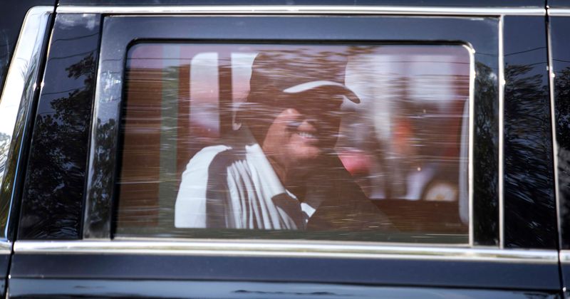 Donald Trump drives by MAGA fans at impromptu rally in Florida on Presidents' Day, dominates Twitter despite ban