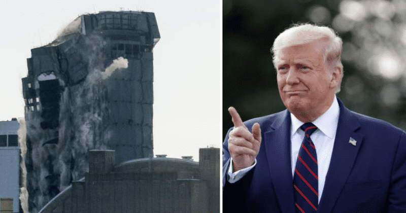 Trump Plaza implosion: Donald Trump's Atlantic City casino demolished, Internet says 'they'll blow up his house'