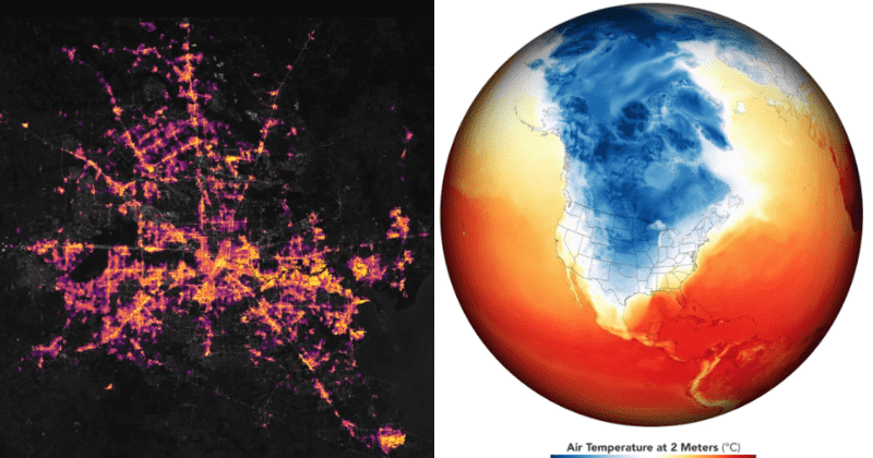NASA satellite shows Texas in darkness as state braces for 5th day without power in freezing temperatures