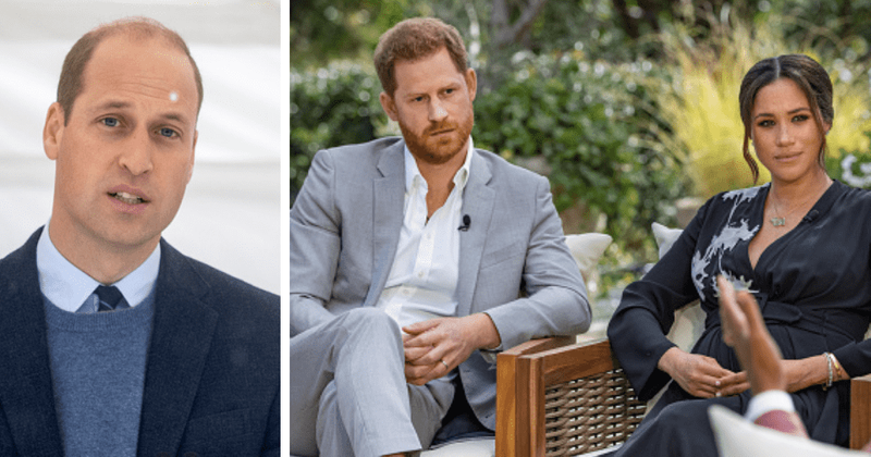 'Angry' Prince William tells reporter 'we're very much NOT racist', says he hasn't spoken to Harry since tell-all