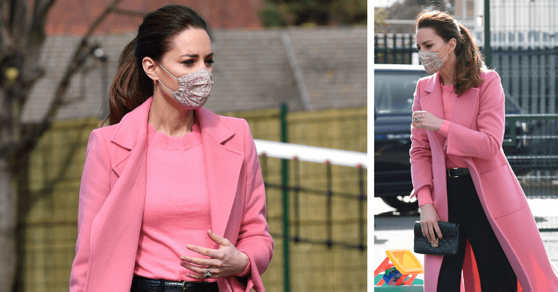 Kate Middleton wows in baby pink long coat as she steps out for 1st time after Harry, Meghan’s interview