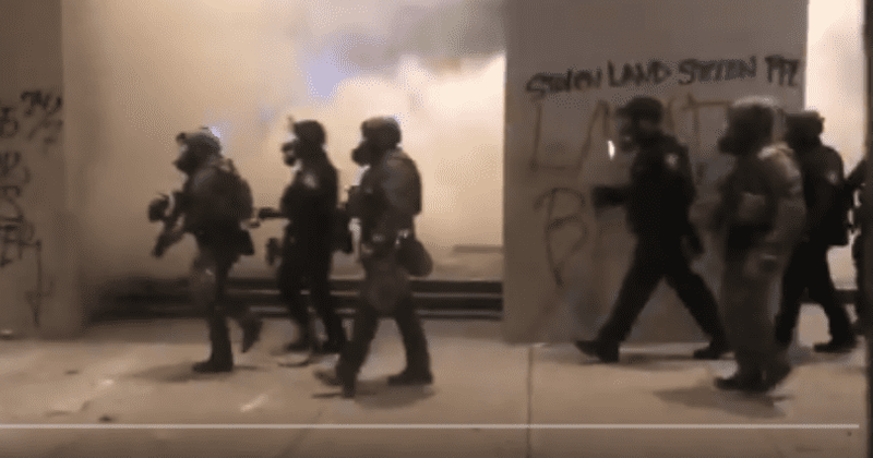 Feds tear gas 'Antifa' activists in Portland, Internet says protest 'looks exactly like the ones under Trump'