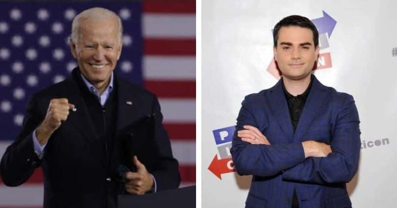 Ben Shapiro mocks Biden with 'elderly klutz' comparison, Internet says 'clumsy fellow' better than racist Trump