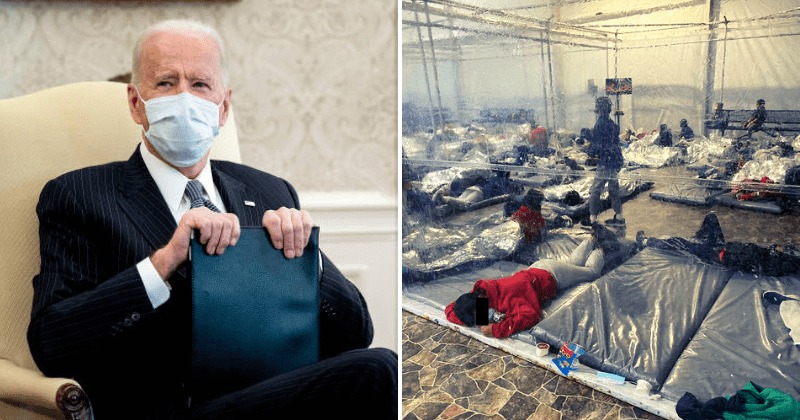 Leaked photos show kids locked up in 'pods' at Texas border camp, Trump says 'country is being destroyed'