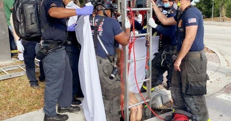 Lyndsey Kennedy: Naked Florida woman rescued from storm drain after getting lost in sewers for THREE weeks