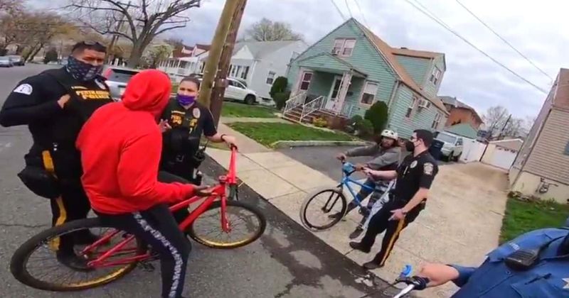 New Jersey cops arrest Black teen over bicycle license in shocking video: 'We can't even ride bikes now'
