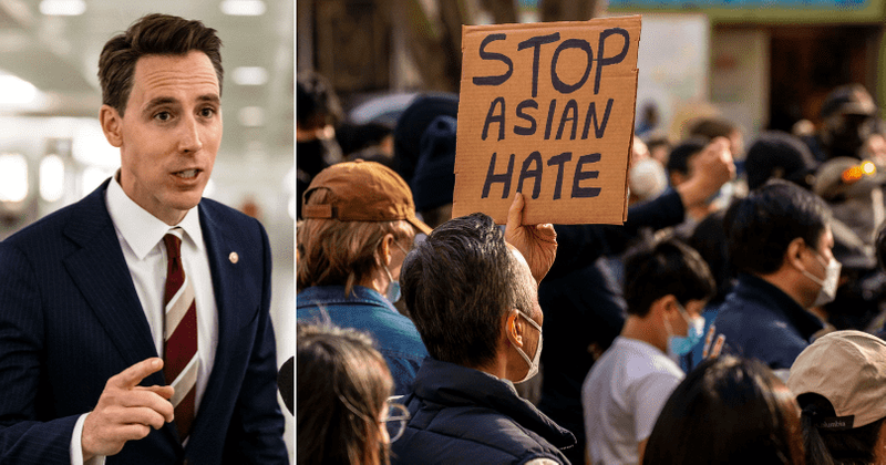 Is Josh Hawley racist? GOP Senator's lone 'no' vote on anti-Asian hate crimes bill slammed: 'Worst man in DC'