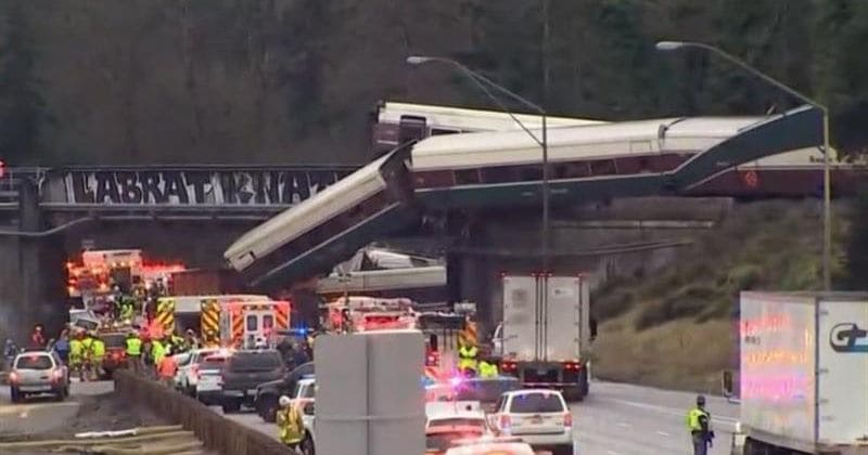 'Multiple' fatalities as Amtrak train derails onto highway in Washington state